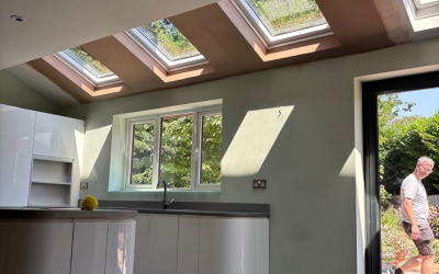 Bringing More Natural Light into a Kitchen with New Rooflights in Padgate, Warrington